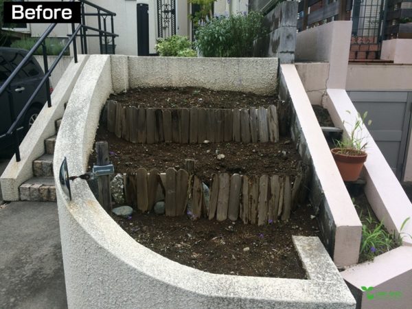 横浜市青葉区庭　ガーデンデザイン　ガーデニング